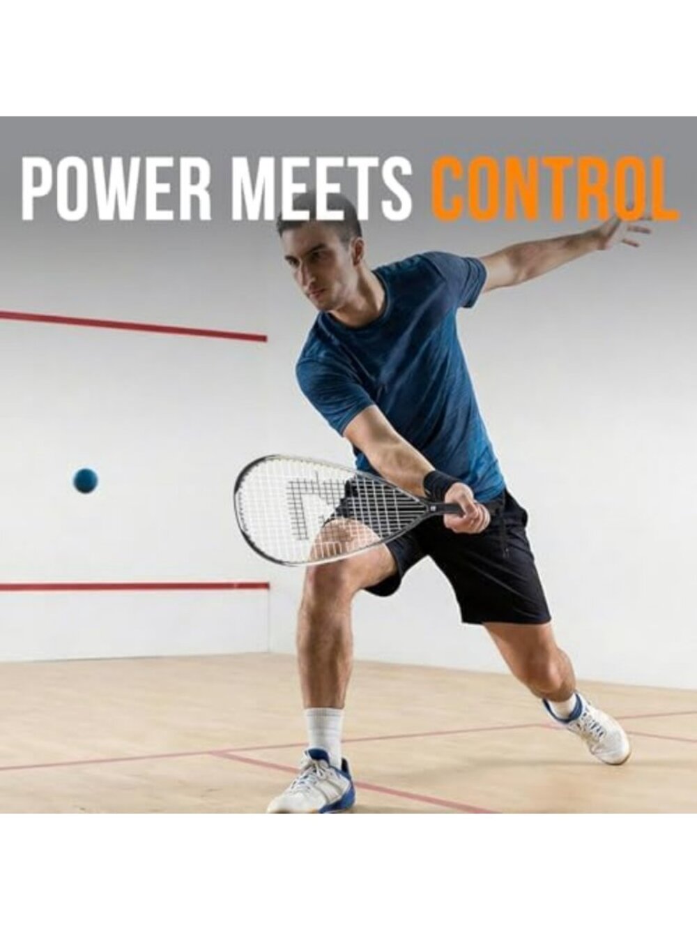Lightweight Racquetball Racket with Cover - One-Piece Design for Control - Picture 2 of 7